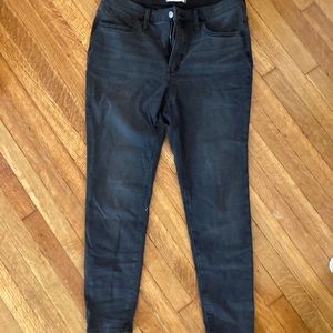 Madewell 31P black roadtripper jeans